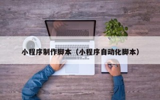 武穴小程序制作脚本（小程序自动化脚本）